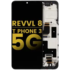 LCD Assembly With Frame Compatible For T-Mobile Revvl 8 / T Phone 3 5G (Refurbished) (All Colors)