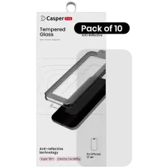 Casper Snap Tempered Glass Compatible For iPhone Air (10 Pack) (AR Clear)