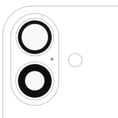 Back Camera Lens (Glass Only) With Adhesive For iPhone 16 / 16 Plus / 17 (2 Piece Set) (Aftermarket Plus)
