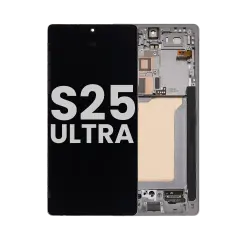 OLED Assembly With Frame For Samsung Galaxy S25 Ultra 5G (Used OEM Pull Grade A) (US & International Version) (Titanium Gray)