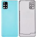 Back cover Glass With Camera Lens Compatible For Samsung Galaxy A71 4G (A715 / 2020) (Aftermarket Plus) ( Prism Crush Blue)