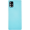 Back cover Glass With Camera Lens Compatible For Samsung Galaxy A71 4G (A715 / 2020) (Aftermarket Plus) ( Prism Crush Blue)