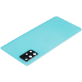 Back cover Glass With Camera Lens Compatible For Samsung Galaxy A71 4G (A715 / 2020) (Aftermarket Plus) ( Prism Crush Blue)