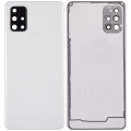 Back cover Glass With Camera Lens Compatible For Samsung Galaxy A71 4G (A715 / 2020) (Aftermarket Plus) ( Prism Crush Silver)