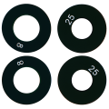 Back Camera Lens (Glass Only) With Adhesive Compatible For Motorola One 5G (XT2075-1 / 2020) (4 Piece Set)