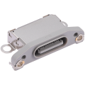 Charging Port Only Compatible For iPhone 15 Pro / 15 Pro Max (White Titanium) (10 Pack)