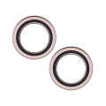 Casper Camera Lens Protector Compatible For iPhone 13 / 13 Mini (Pink) (Clear)