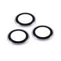 Casper Camera Lens Protector Compatible For iPhone 15 Pro / 15 Pro Max (Silver) (Clear)