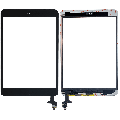 Digitizer With IC Chip & Home Button Pre-Installed Compatible For iPad Mini 1 / iPad Mini 2 (Aftermarket Pro: XO7) (Black)