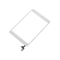 Digitizer With IC Chip & Home Button Pre-Installed Compatible For iPad Mini 1 / iPad Mini 2 (Aftermarket Pro: XO7) (White)