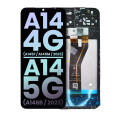 LCD Assembly With Frame Compatible For Samsung Galaxy A14 4G (A145F / A145M / 2023) / A14 5G (A146B / 2023) (International Version) (Service Pack) (All Colors)