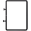 Digitizer Compatible For iPad 10 (2022) / iPad 11 (2025) (Premium) (Cellular Version) (Black)