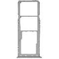 Dual Sim Card Tray Compatible For Samsung Galaxy A20 (A205 / 2019) / A30 (A305 / 2019) / A50 (A505 / 2019) (Silver)