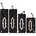 Loudspeaker Compatible For iPad Pro 11" 2nd Gen (2020) / Pro 11" 3rd Gen (2021) / Pro 11" 4th Gen (2022) (4 Piece Set)