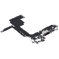 Charging Port Flex Cable Compatible For iPhone 15 Pro (Aftermarket Plus) (Black Titanium)