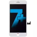 LCD Assembly With Steel Plate Compatible For iPhone 7 Plus (Aftermarket) (White)