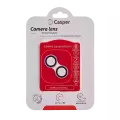 Casper Camera Lens Protector Compatible For iPhone 16 / 16 Plus (Pink) (Clear)