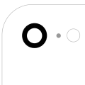 Back Camera Lens With Adhesive (Glass Only) Compatible For iPhone 7 / 8 / SE (2020) / SE (2022) (Aftermarket Plus) (10 Pack)