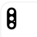 Back Camera Lens (Glass Only) With Adhesive Compatible For iPhone XS / XS Max (All Colors) (10 Pack) (Aftermarket Plus)