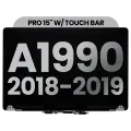 Complete LCD Display Assembly For MacBook Pro 15" A1990 (2018-2019) (Used OEM Pull: Grade B) (Space Gray)