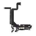 Charging Port Flex Cable Compatible For iPhone 14 Pro Max (Aftermarket Plus) (Space Black)