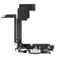Charging Port Flex Cable Compatible For iPhone 15 Pro Max (Premium) (Blue Titanium)