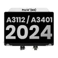 Complete LCD Display Assembly (Glossy) MacBook Pro 14" (A3112 / A3401 / A3185 / A3434) (Late 2024-Late 2025) (Used OEM Pull: Grade A) (Space Black)