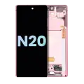 OLED Assembly With Frame Compatible For Samsung Galaxy Note 20 5G (Service Pack) (Mystic Bronze)