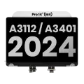 Complete LCD Display Assembly (Glossy) For MacBook Pro 14"(A3112 / A3401 / A3185 / A3434) (Late 2024-Late 2025) (Used OEM Pull: Grade A) (Silver)