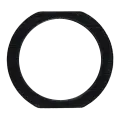 Home Button Gasket Compatible For iPad Pro 10.5"/ Pro 12.9" 1st Gen / Pro 12.9" 2nd Gen/ Pro 9.7"/ iPad 5/ iPad 6 / iPad 7/ iPad 8/ iPad 9  /  Air 1 / Air 2 / Mini 3 / Mini 4 / Mini 5  (Black) (10 Pack)