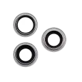 Back Camera Lens With Bracket & Bezel For iPhone 17 Pro/ 17 Pro Max (Premium) (Silver)