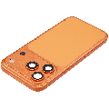 Back Housing W/ Charging Port Flex & Small Parts Compatible For iPhone 17 Pro (US Version) (Used OEM Pull: Grade A) (Cosmic Orange)