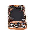 Back Housing W/ Charging Port Flex & Small Parts Compatible For iPhone 17 Pro (US Version) (Used OEM Pull: Grade A) (Cosmic Orange)
