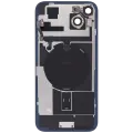 Back Glass w/ MagSafe Magnet & NFC & Flashlight Flex For iPhone 15 Plus (Quality - OEM Pull C) (Black)