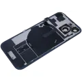 Back Glass w/ MagSafe Magnet & NFC & Flashlight Flex For IPhone 15 (Genuine OEM) (Black)